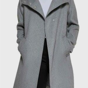 Cole Haan Gray Pea Coat